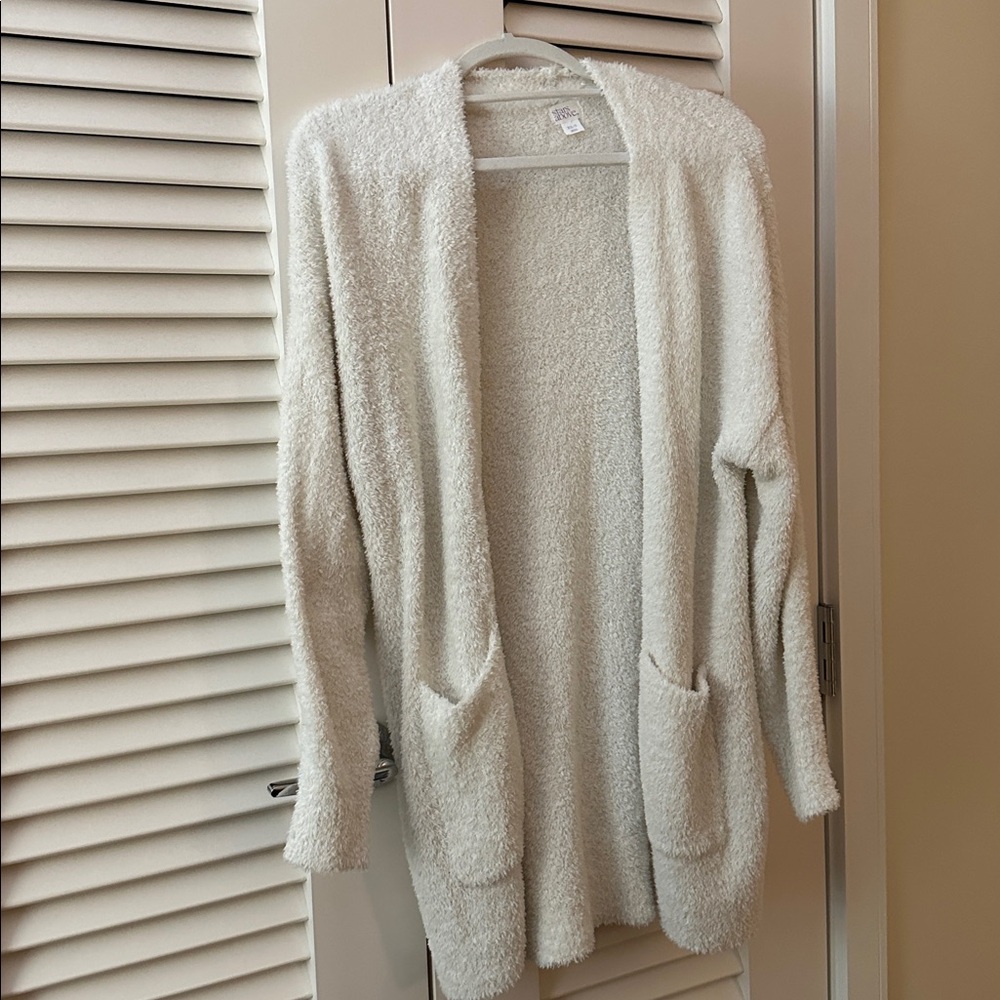 Stars Above White Open-Front Cardigan Size XS/S